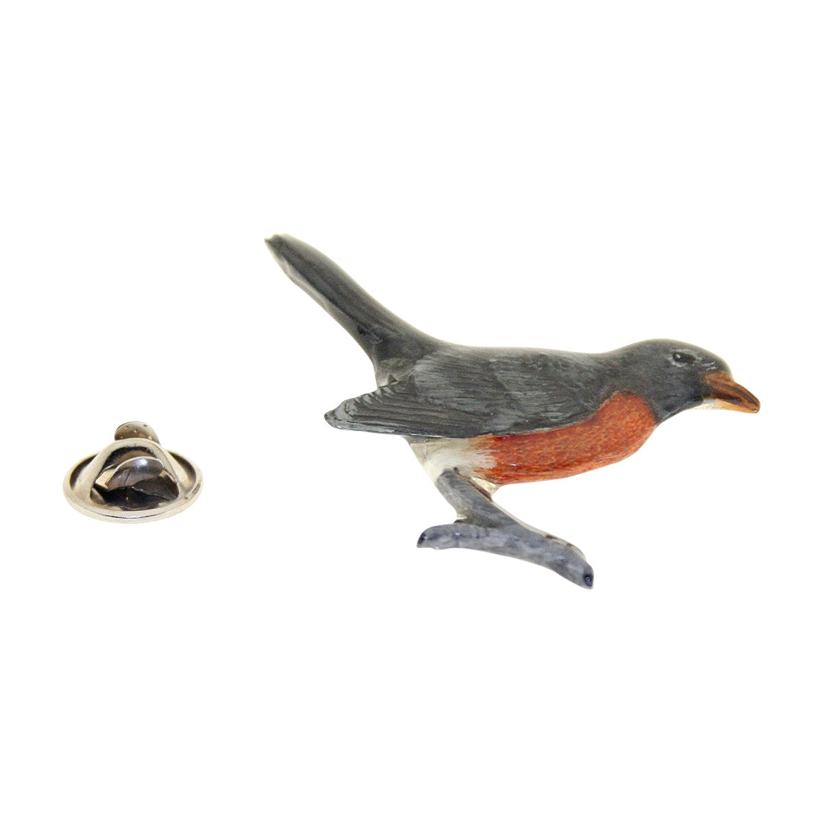 Robin Pin ~ Hand Painted ~ Lapel Pin ~ Hand Painted Lapel Pin ~ Sarah's Treats & Treasures